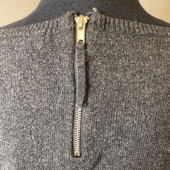 H&M Small Sweater Back 1/4 Zipper Ribbed Hems - Picture 5 of 6
